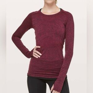 Lululemon Long Sleeve Run Swiftly Size 8 EUC